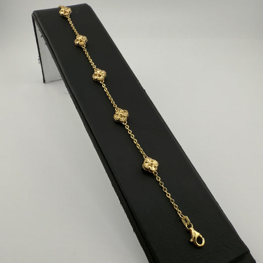 14k Clover Full Gold Bracelet / AD™