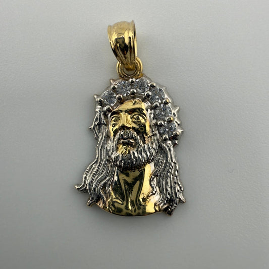 14k Face Cristo Pendant AD™